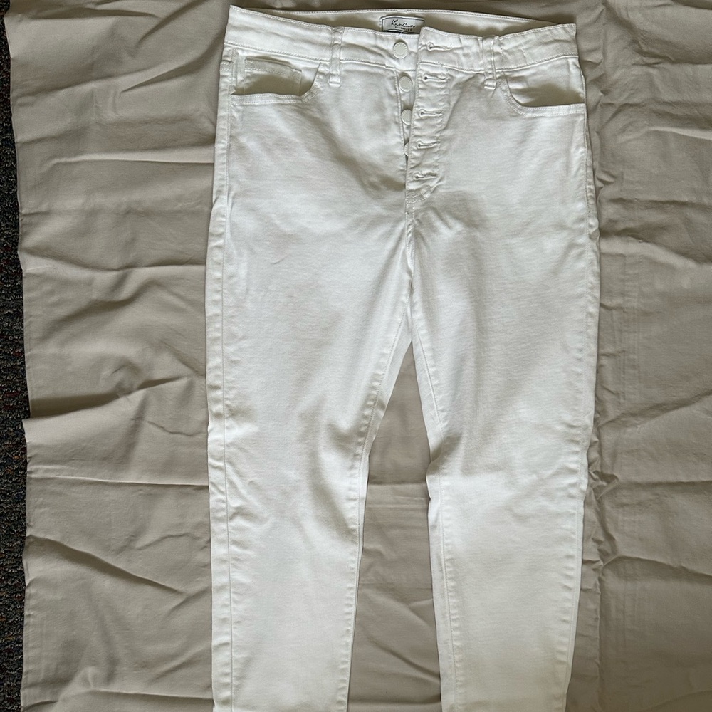 Kan Kan white high rise skinny jeans